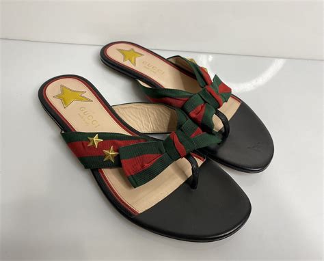 gucci flip flops cheap women's|gucci slides women size 36.